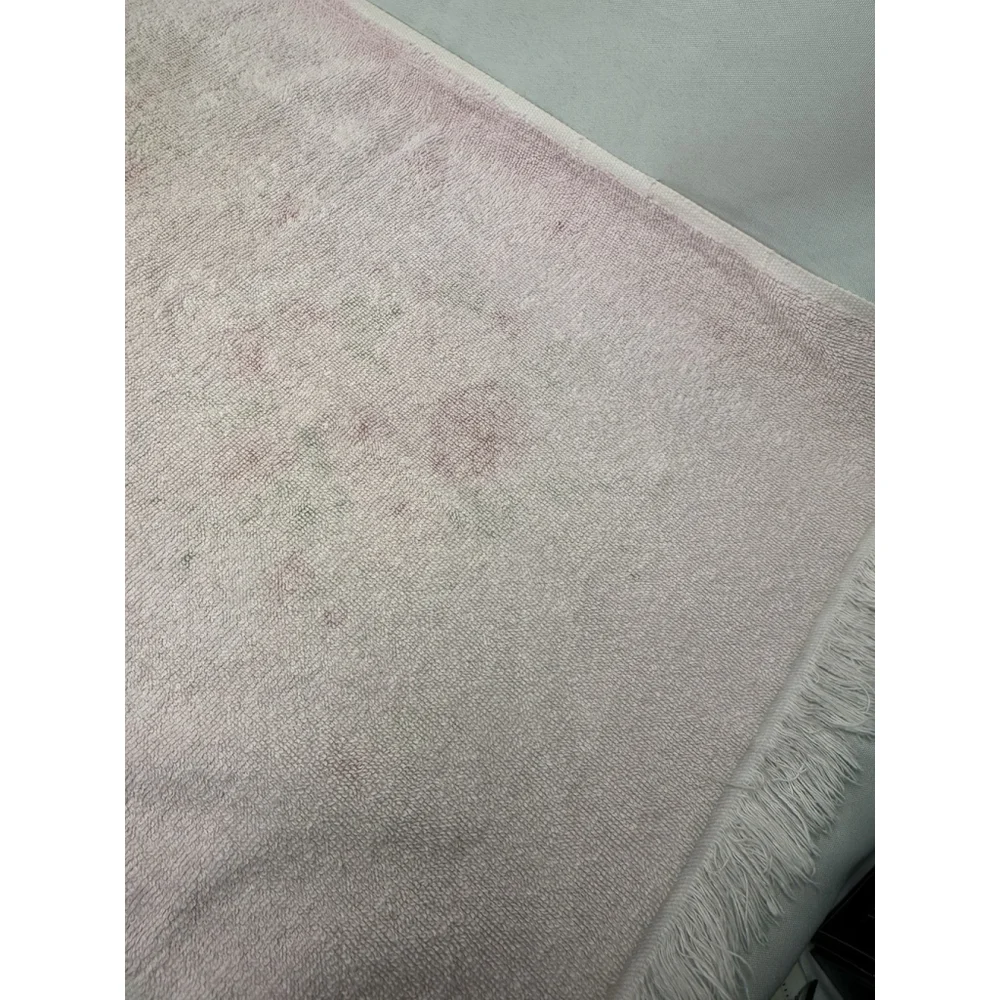 Vintage Lady Pepperell Hand Towel Pink Roses Floral 27” x 15” EUC Cotton MCM